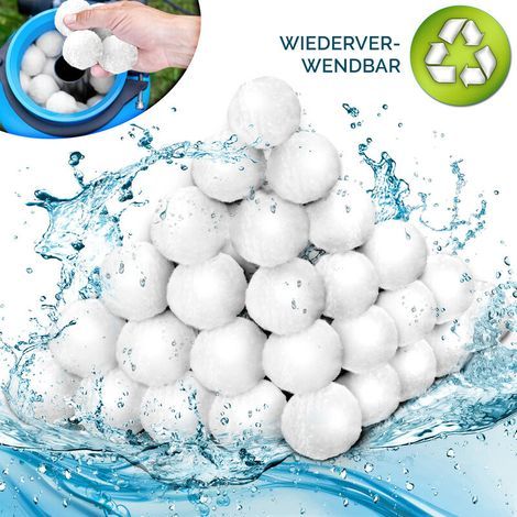 Tillvex – 700 g Poolfilterkugeln – Ersetzt 25 kg Sand – Effiziente 3D-Filtration – 100 % recycelbares Polyethylen (1/5)