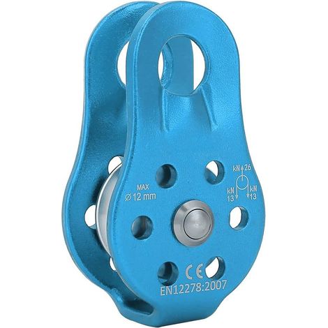 Polea de 26 KN, polea de aleación de aluminio, trabajo en altura, montañismo, elevación en tándem, equipo de escalada de rescate al aire libre (1/5)