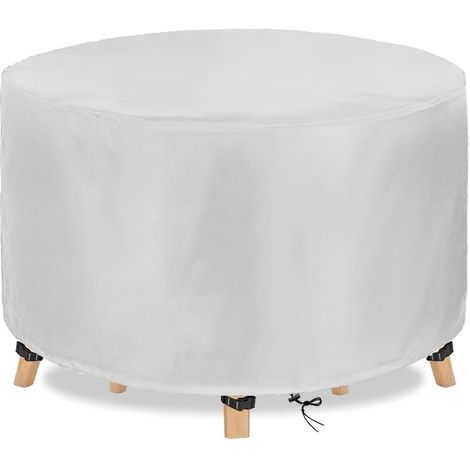 CCYKXAHousse Table de Jardin 210D Housse Protection Table Jardin Ronde Protection Salon de Jardin Imperméable Housse de Meuble Étanche Ronde 140x71cm