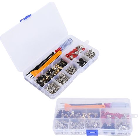 Kit 330 vis de rechange pour ordinateur, boîtier, carte mère, ventilateur et tablette, assortiment complet (1/5)
