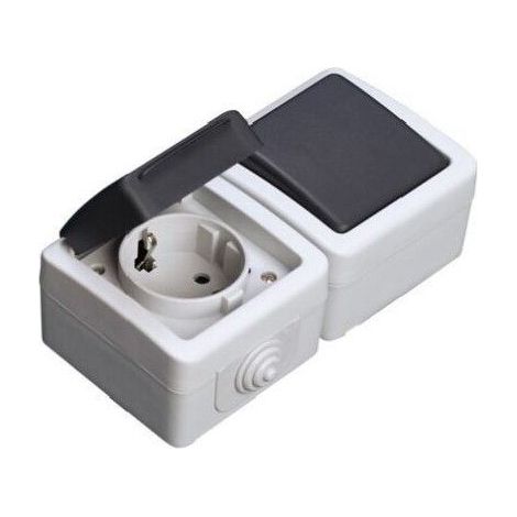 Base a spina e interruttore impermeabile IP44 GSC 1200255