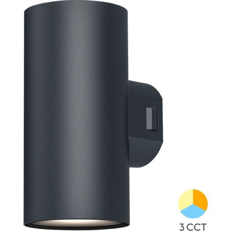 Applique extérieure VEKTA-D2 noir 2x9W 3en1 IP65 (1/5)
