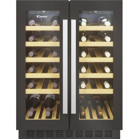 Candy CCVB 60D/1 Cantinetta Vino Libera Installazione per 38 Bottiglie Nero (1/5)