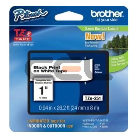 Brother TZE251CIV cinta para impresora de etiquetas TZ