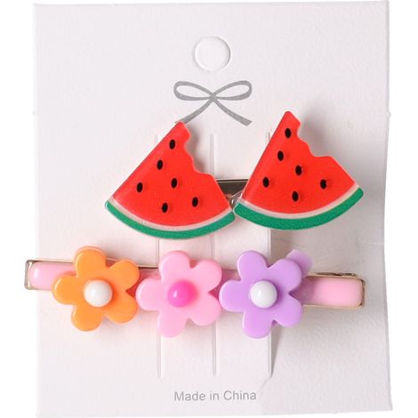 Set mit 2 Haarspangen – Wassermelone (1/4)