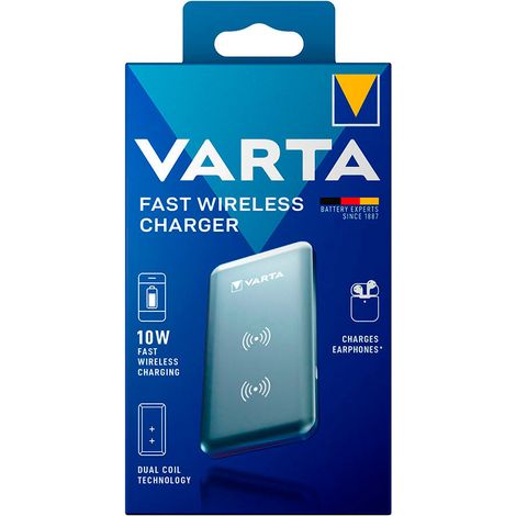 Power Bank Inalámbrico Varta Fast Wireless Plata (1/2)