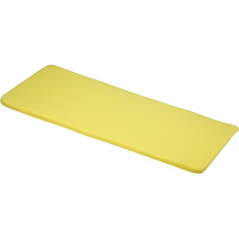 Elfin 3 Seater Bench Outdoor Garden Furniture Cushion - L141 x W48 x H4 cm - Yellow