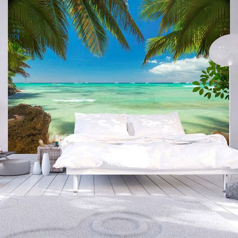Papier peint détente sur la plage - 200 x 140 cm