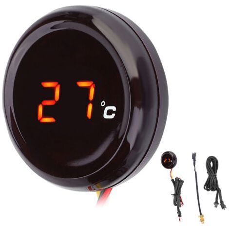 Thermomètre numérique pour Honda / Kawasaki / Yamaha / Suzuki (lumière rouge) (1/5)