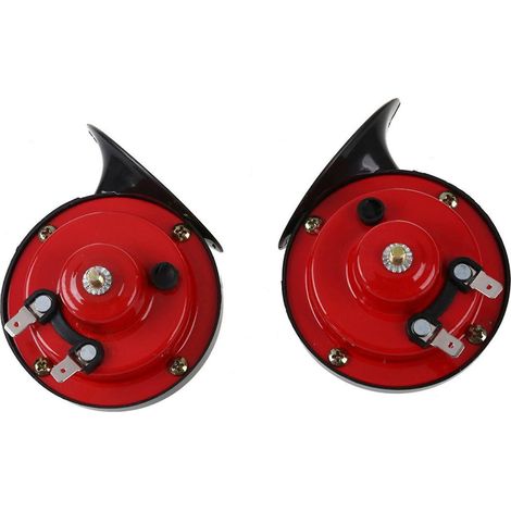 Stück 24V Universal-Doppeltonhupe für Auto und Motorrad, laute elektrische Schneckenhupe, wasserdichte Hupe