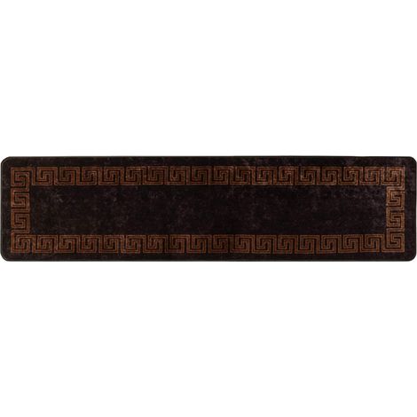 vidaXL  Rug Runner  MARSA Black 100 x 400 cm Polyester and PVC