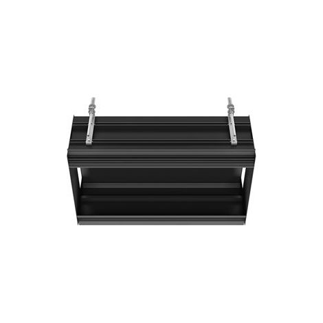 Sistema lineal de techo empotrado Gessi, cuerpo base L = 670 mm