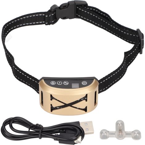 Collier Anti-Aboiement pour Chien – 7 Niveaux de Sensibilité, Étanche, avec Vibreur et Bip pour Toutes Tailles de Chiens (1/5)