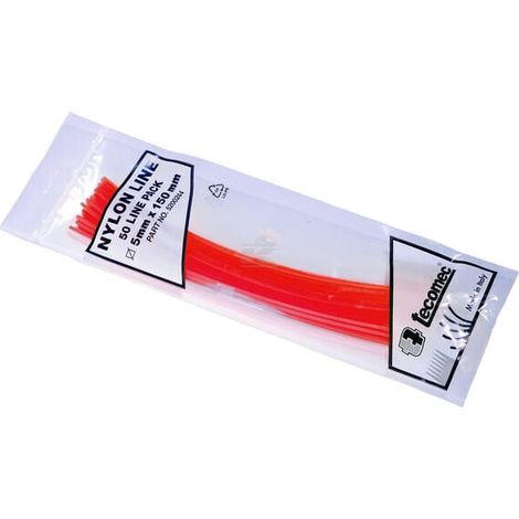 Hilo de corte rojo 5,0 mm 0,15 m TECOMEC 05200244P50