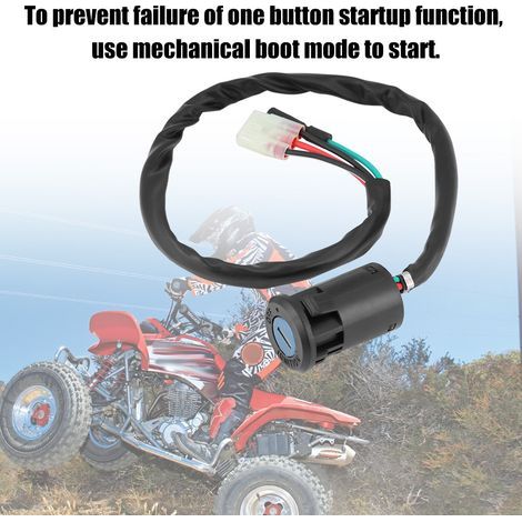 Zündschalter kompatibel mit Honda TRX400EX, Motorrad-/Quad-Starterschalter, Ersatzteil (1/5)