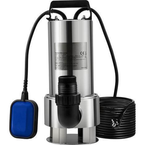 Mophorn Pompe à eau submersible, 1300W 20000L/H, cordon de 10m, interrupteur à flotteur automatique, acier inoxydable et fonte, pour eau sale ou propre, étangs de jardin, piscines, jacuzzis (1/5)