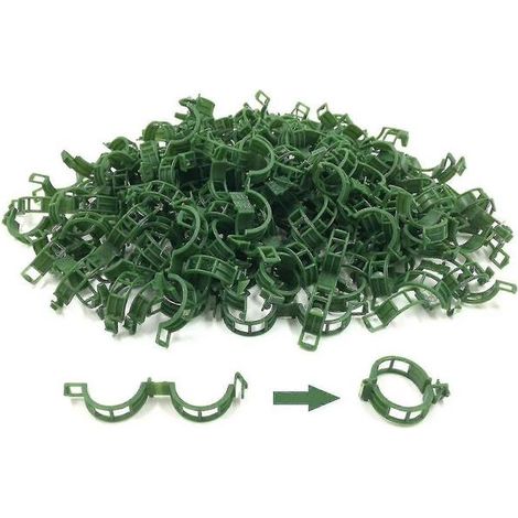 200 clips pour plantes, clips pour tomates, clips pour treillis, pour concombres, courges et vignes (1/5)
