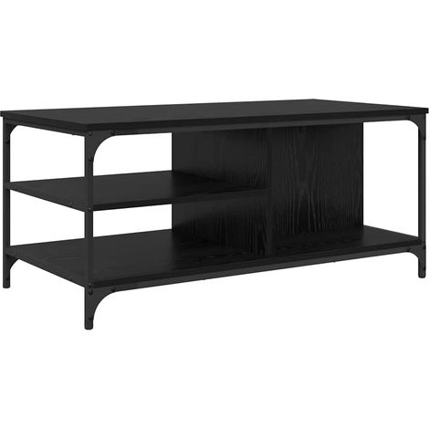 Maison Exclusive - Couchtisch Schwarz Eichen-Optik 100 x 50 x 45