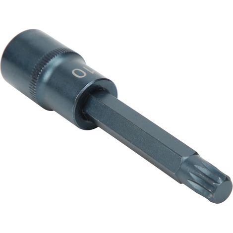 Embout de douille 12 pans en acier allié S2, outil de clé rapide pneumatique/électrique antirouille 100x10 (1/5)
