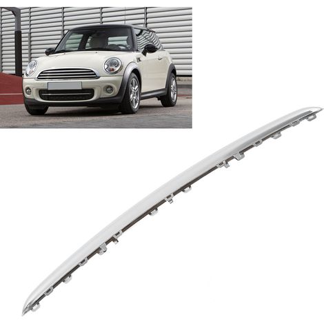 (T06) Baguette chromée de remplacement pour la grille inférieure du pare-chocs avant 51117250789 pour Mini Cooper R56 LCI 2011-2013 (surdimensionnée) (1/5)