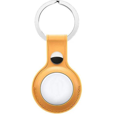 housse De Protection En Cuir Pour Dispositif Anti-perte De Positionnement Airtag (jaune, L'exception De L'airtag) Dispositif Anti-perte De Positi (1/5)