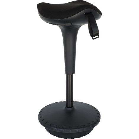 Taburete ergonómico para estar de pie / taburete oscilante Ergo - Negro