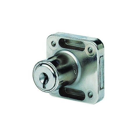 Serrure à paillettes V44 laiton nickelé droite axe 25mm zamak moulé - VACHETTE – 11100000 (1/3)