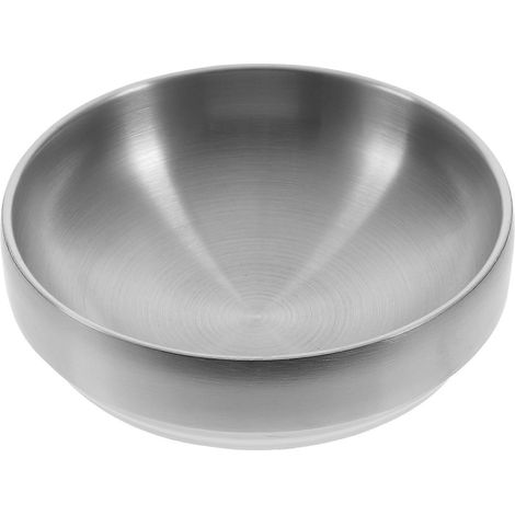 Saladier multifonction en acier inoxydable, bol de service, bol à nouilles, accessoires de salade (1/5)