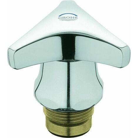 GROHE Oberteil 11104 mit Trecorn Griff Markierung blau 3/4'' chrom (1/3)