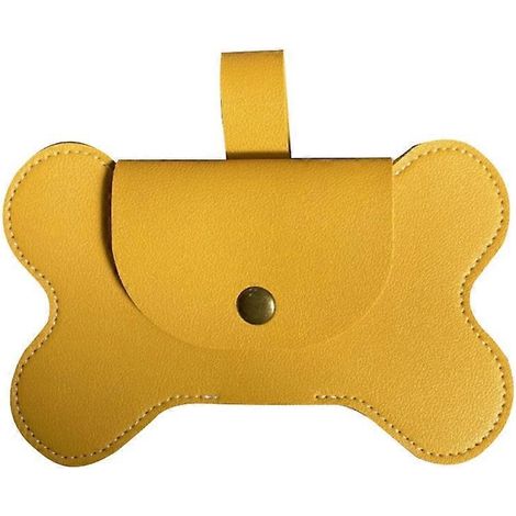 Distributeur de sacs à déjections canines en forme d'os, porte-sacs à déjections canines, conteneur pour sacs à déchets animaux (1/5)