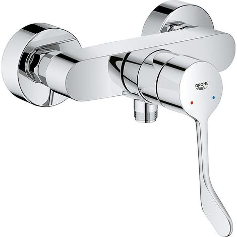 Mitigeur de douche apparent Grohe Eurosmart, chromé entraxe 150 mm avec manette PMR