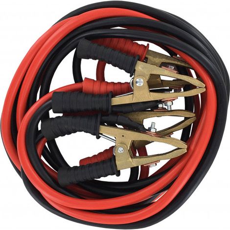 Cavi di avviamento professionali 25mmÂ² 3,5 metri pinze in bronzo 500A massimo