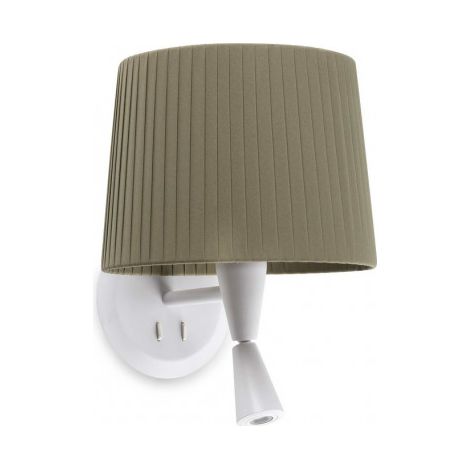 SAMBA Applique murale avec lecteur blanc/enrubanné vert 64308-37 (1/2)