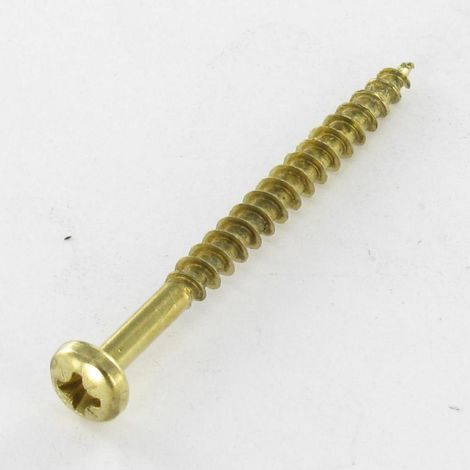 VBA3 Tête ronde TR Pozi 4X25 Acier laitonne-1 pièce (1/5)