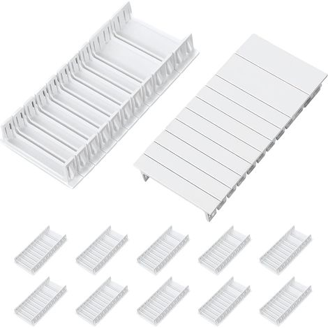 Lot de 12 Obturateur Tableau Electrique Universel,Extensibles à 12TE Obturateur Tableau Electriquee, Clipsable en ABS pour Coffret Électrique pour Tableau de Distribution (1/5)