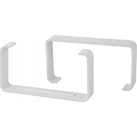 Supporto di montaggio in PVC bianco 220 x 55 mm Europlast (1/2)