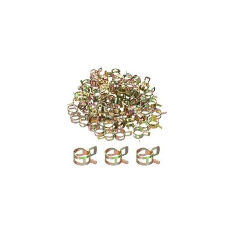 Lot de 100 colliers de serrage à ressort pour tuyau de carburant de 15 mm, colliers de serrage à air basse pression, colliers de serrage pour tuyau d'eau et tuyau d'air (1/5)