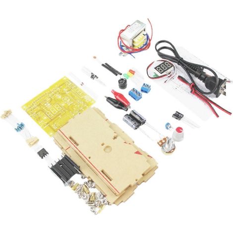 Kit d'alimentation à tension régulée ajustable LM317 à monter soi-même (prise américaine) (1/5)