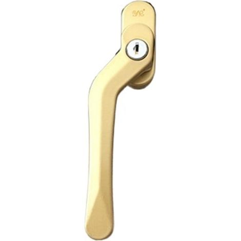 Poignée de fenêtre à battants remplacement, PVC-acier blanc (1/5)