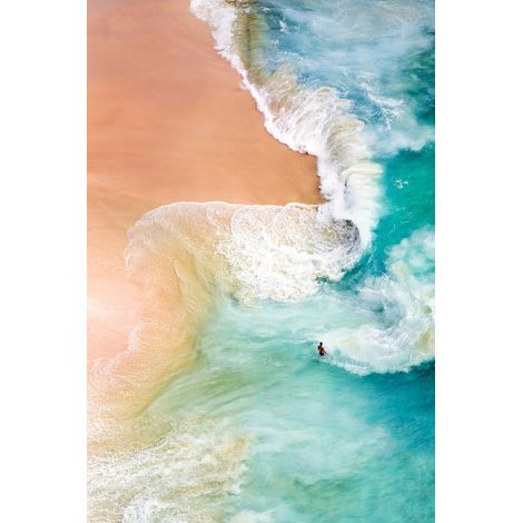 Tableau sur toile hauteur plage 30x45 cm - Impression sur Toile Murale Décorative - Image imprimée en HD sur Toile - Toile sur Châssis en Bois FSC - Fabriqué en France (1/5)