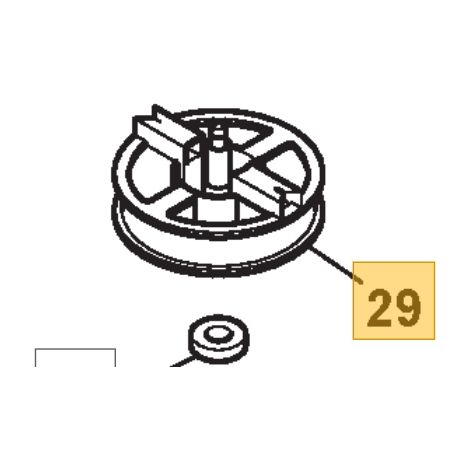 Inserto puleggia ORIGINALE STIGA trattorino tagliaerba 134e -basic38 118810059/0