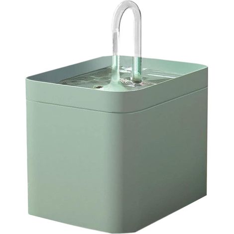 Fontaine à eau pour chats, filtre automatique, USB, fonction silencieuse, gamelle de 1,5 l, système de filtration en circuit fermé, distributeur d'eau pour animaux
