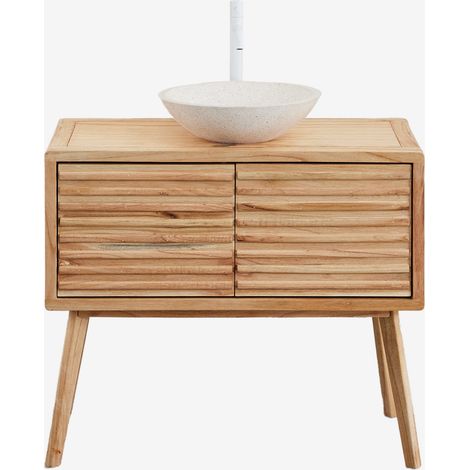SKLUM Badezimmerschrank-Set 90x45 cm aus Deleyna-Holz (1/5)