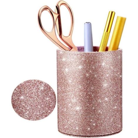 Pot à stylos à paillettes, organisateur de crayons durable, panier de rangement pour stylos, support pour pinceaux de maquillage, d (1/5)