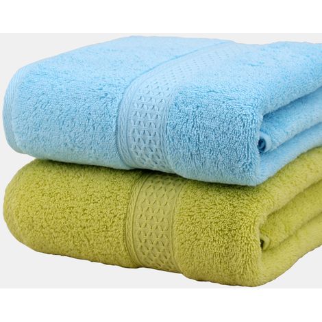 Ensemble de luxe comprenant 2 serviettes de bain, 100% coton égyptien ultra doux. (1/5)