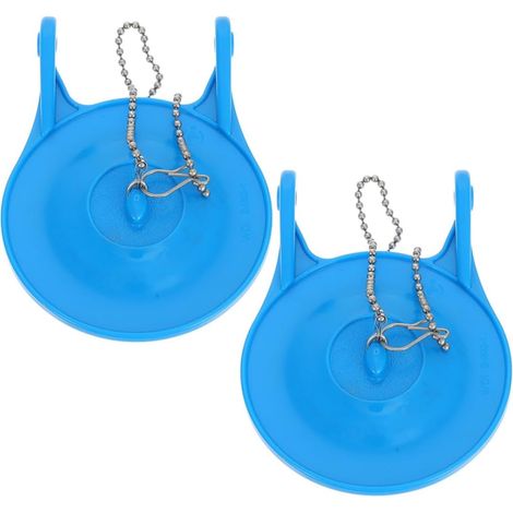 Kit de Remplacement de Clapet de Toilette, Pvc, Bleu, 2 Pièces (1/5)