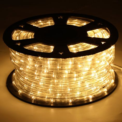 Wolketon LED Lichtschlauch Außen Innen,240 LEDs Wasserfest LED Schlauch,Partylicht Dekobeleuchtung Weihnachten,WarmWeiß 50m