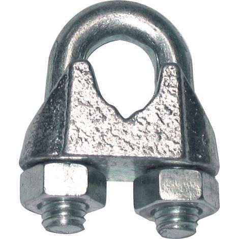 Levac – Serre-câble à étrier DIN 741 – Acier galvanisé – Ø 6 mm – Pour fixation câbles – 5270BG (1/4)