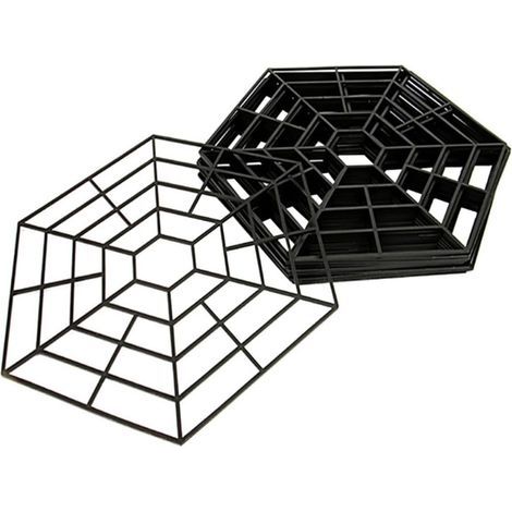 BUNTHAUS 20 Pièces Filet de Protection Bassin Plastique PP Filet Protecteur Étang Oiseaux Maille Hexagonale Légère et Résistante pour Protéger Poissons
