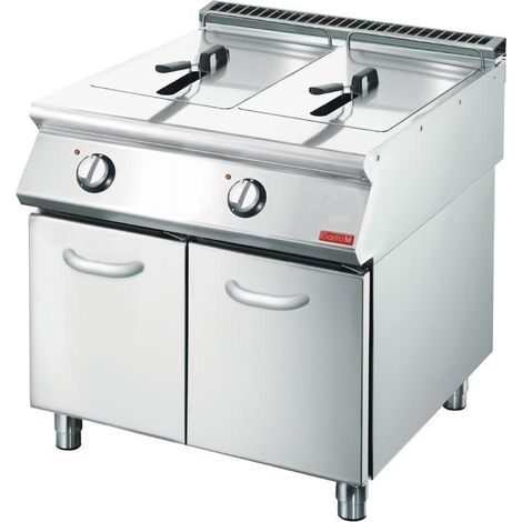 Friteuse Professionnelle Electrique 700 mm - 2 x 10 L - Gastro M
